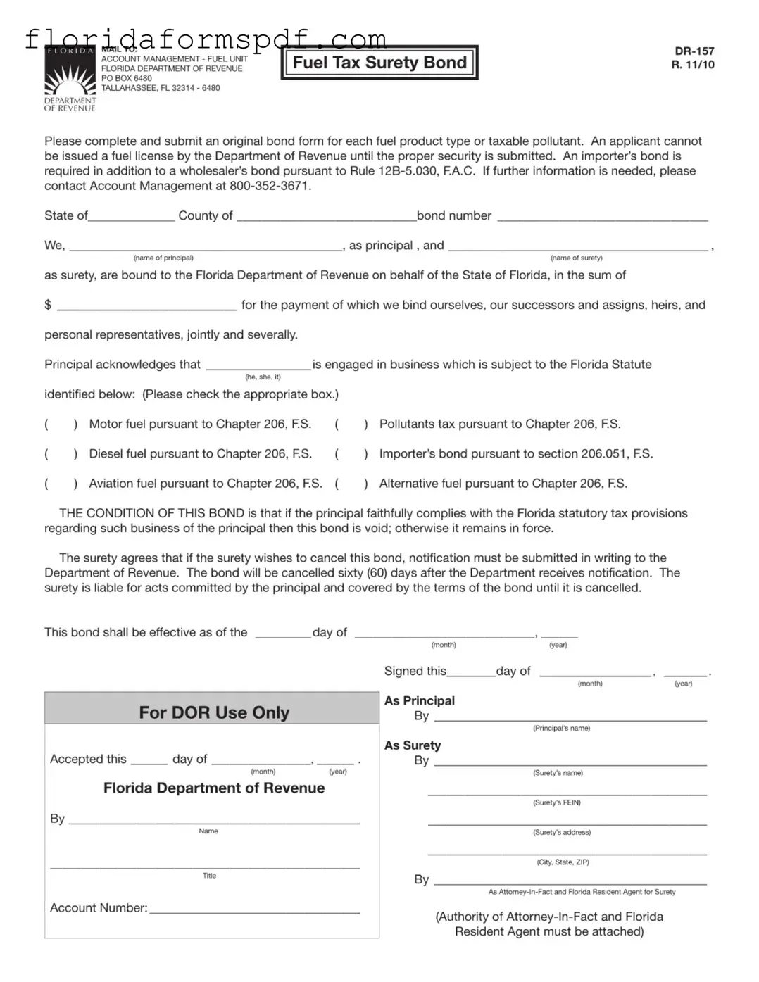 Fill Out a Valid Florida Dr 157 Template