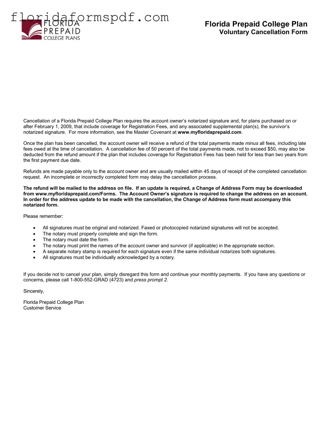 Fill Out a Valid Florida Prepaid College Template