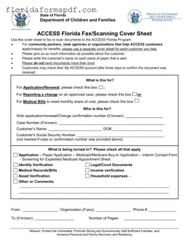 Fill Out a Valid Access Florida Fax Template