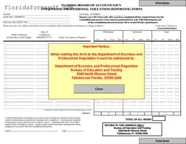Fill Out a Valid Cpe Reporting Florida Template