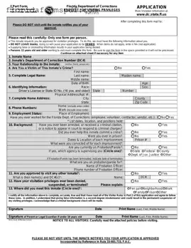 Fill Out a Valid Department Of Corrections Visitation Florida Template