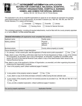 Fill Out a Valid Dr 504 Florida Template