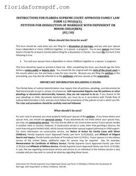 Fill Out a Valid Florida Divorce Decree Template