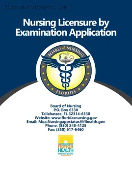 Fill Out a Valid Florida Board Nursing Application Template