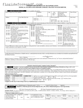 Fill Out a Valid Florida Dot Medical Template
