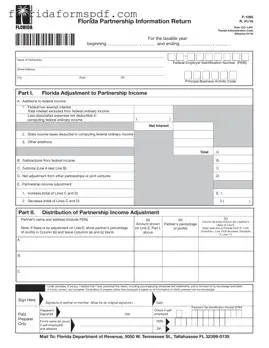 Fill Out a Valid Florida F 1065 Template