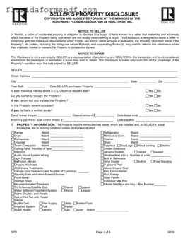 Fill Out a Valid Florida Seller Property Template