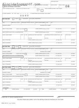 Fill Out a Valid Florida Traffic Crash Report Template